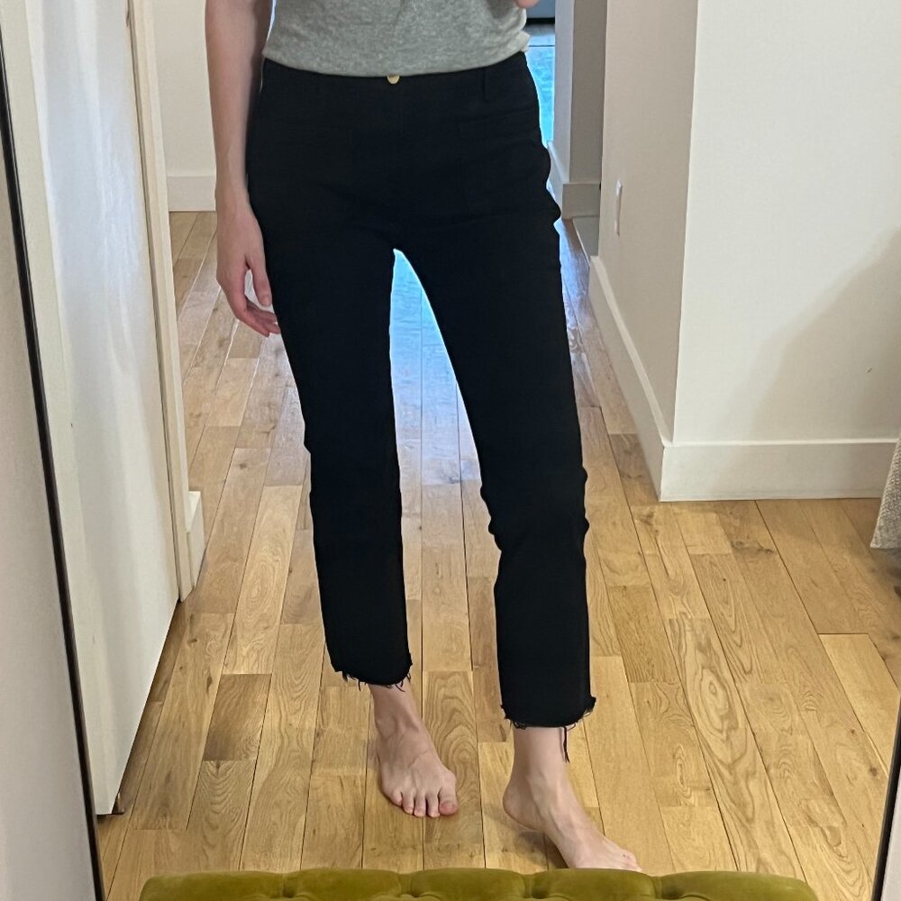 Women's Frame Black Le Bardot Straight Jeans - Size 26